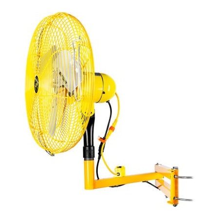 Hunter Fan Co. Jan Fan Jan Fan 24in Drop Cord Switch Articulating Dock & Door Fan, 2 Speed, Yellow, 3PK JF-AAM24-DCS